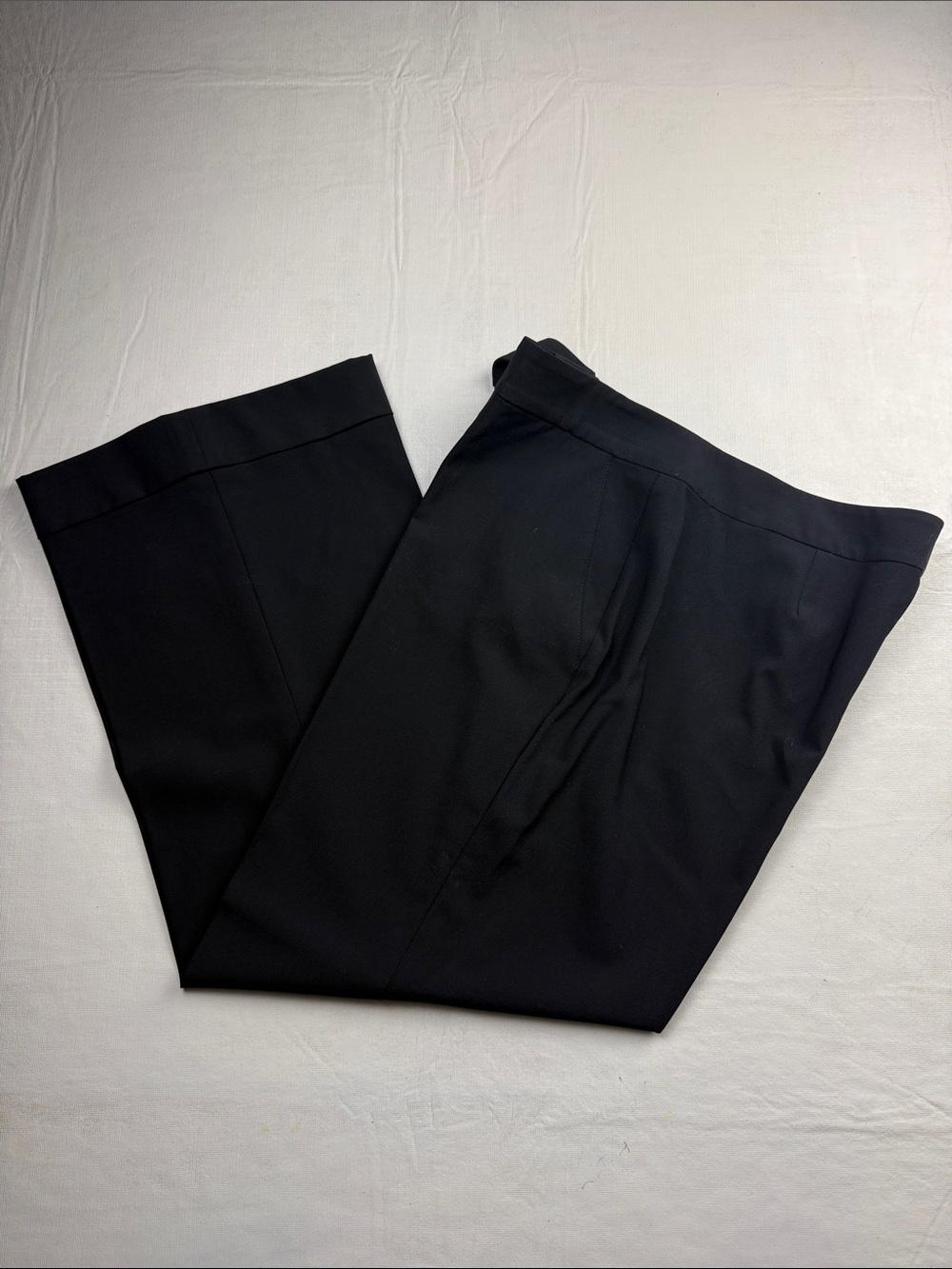 Lauren Ralph Lauren Women's Black Tailored Flat Front Cuffed Hem Dress Pants 12P